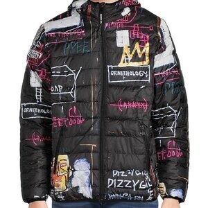 Members Only Men's Packable Hooded Puffer Jacket - Black - Size XL